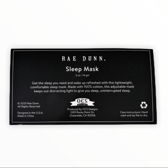 New Rae Dunn Sleep Eye Mask - Picture 2 of 2